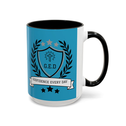 Godfidence Every Day G.E.D Ceramic Mug - Godfidence Every Day G.E.D. Brand