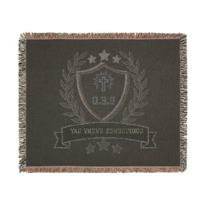 G.E.D. Logo Woven Blanket - Godfidence Every Day G.E.D. Brand