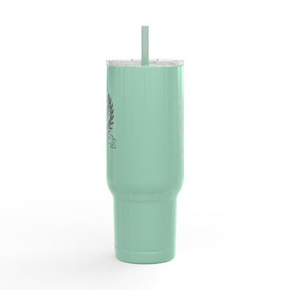 Godfidence Every Day G.E.D logo Engraved 40oz Insulated Tumbler - Godfidence Every Day G.E.D. Brand