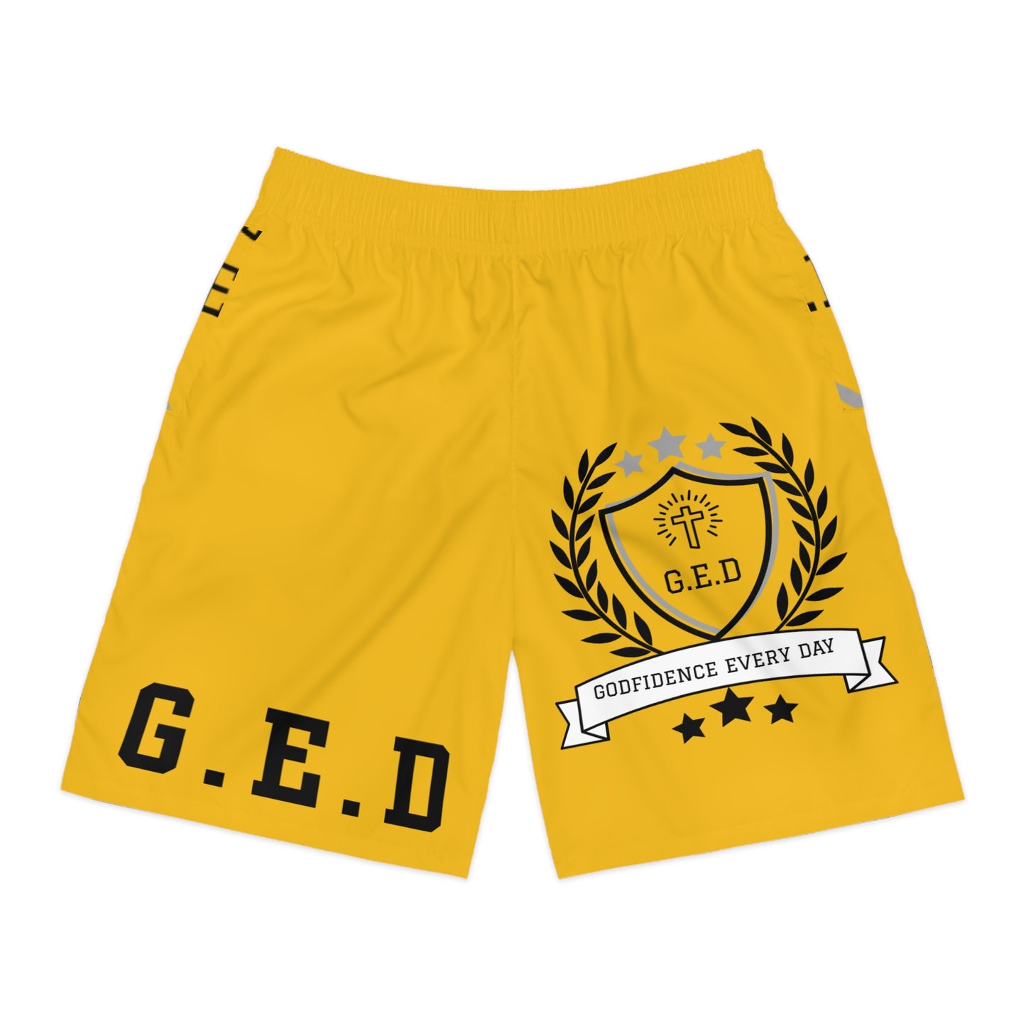 Godfidence Every Day G.E.D Brand Men's Jogger Shorts - Godfidence Every Day G.E.D. Brand