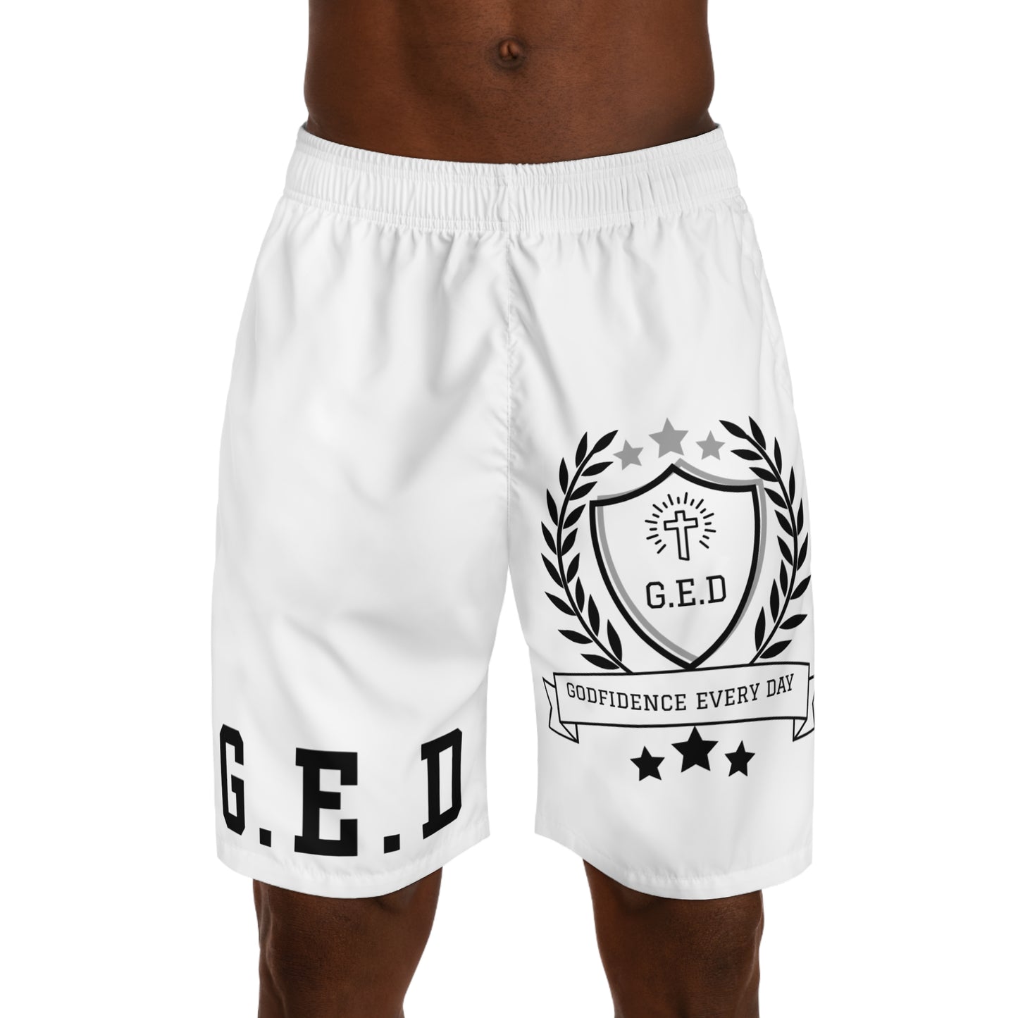 Godfidence Every Day G.E.D Brand Men's Jogger Shorts - Godfidence Every Day G.E.D. Brand