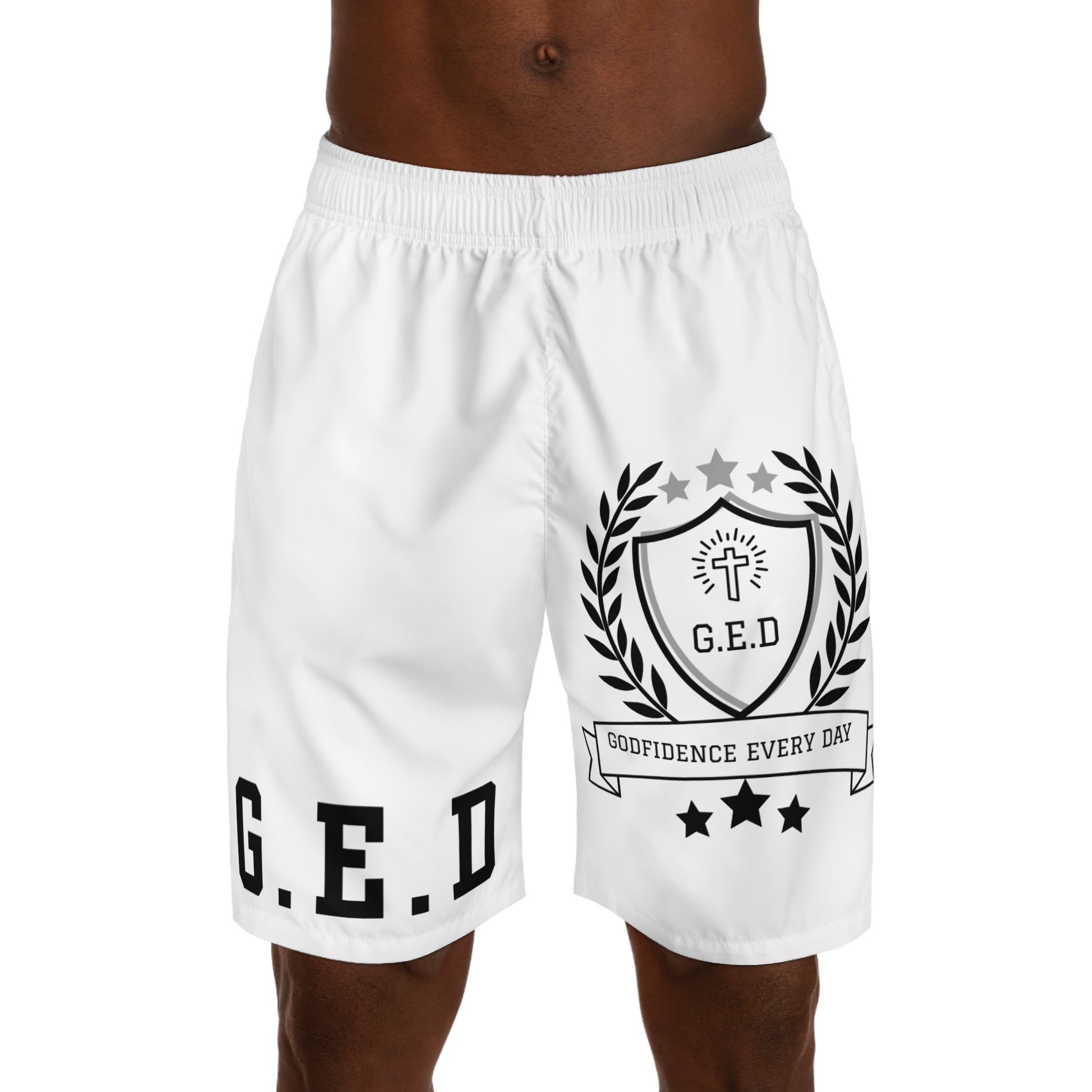 Godfidence Every Day G.E.D Brand Men's Jogger Shorts - Godfidence Every Day G.E.D. Brand