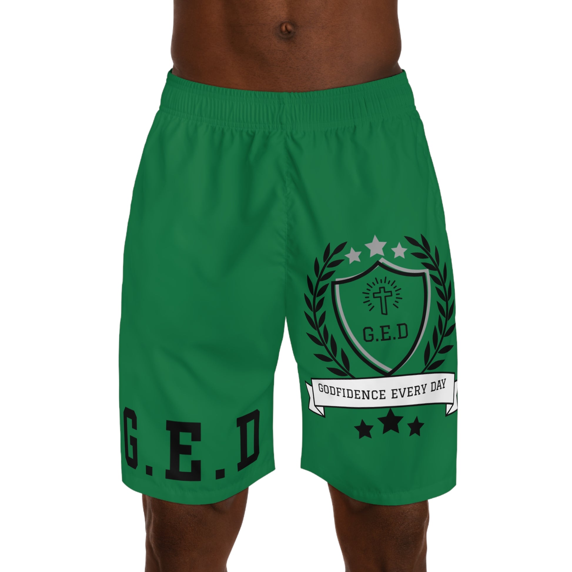 Godfidence Every Day G.E.D Brand Men's Jogger Shorts - Godfidence Every Day G.E.D. Brand