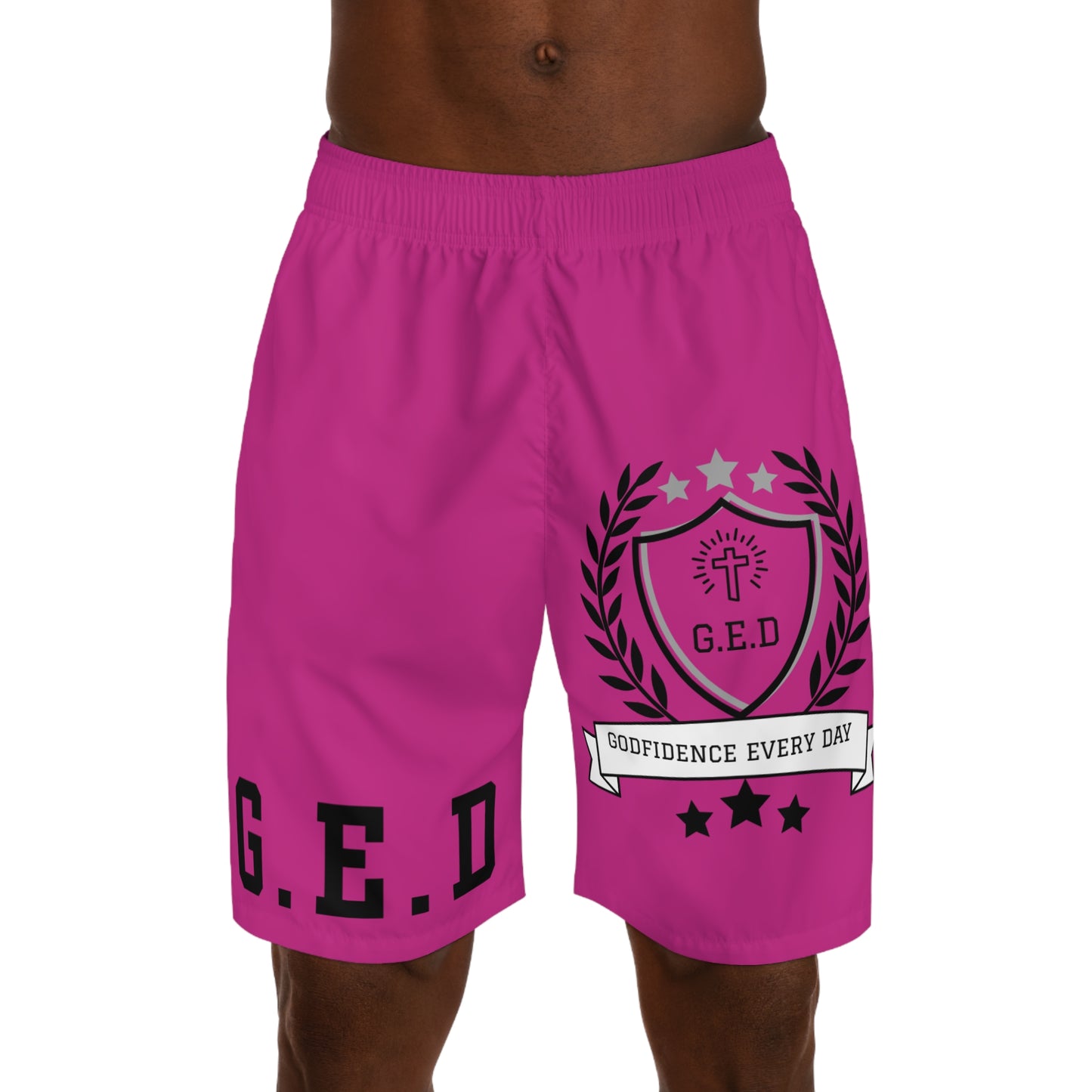 Godfidence Every Day G.E.D Brand Men's Jogger Shorts - Godfidence Every Day G.E.D. Brand