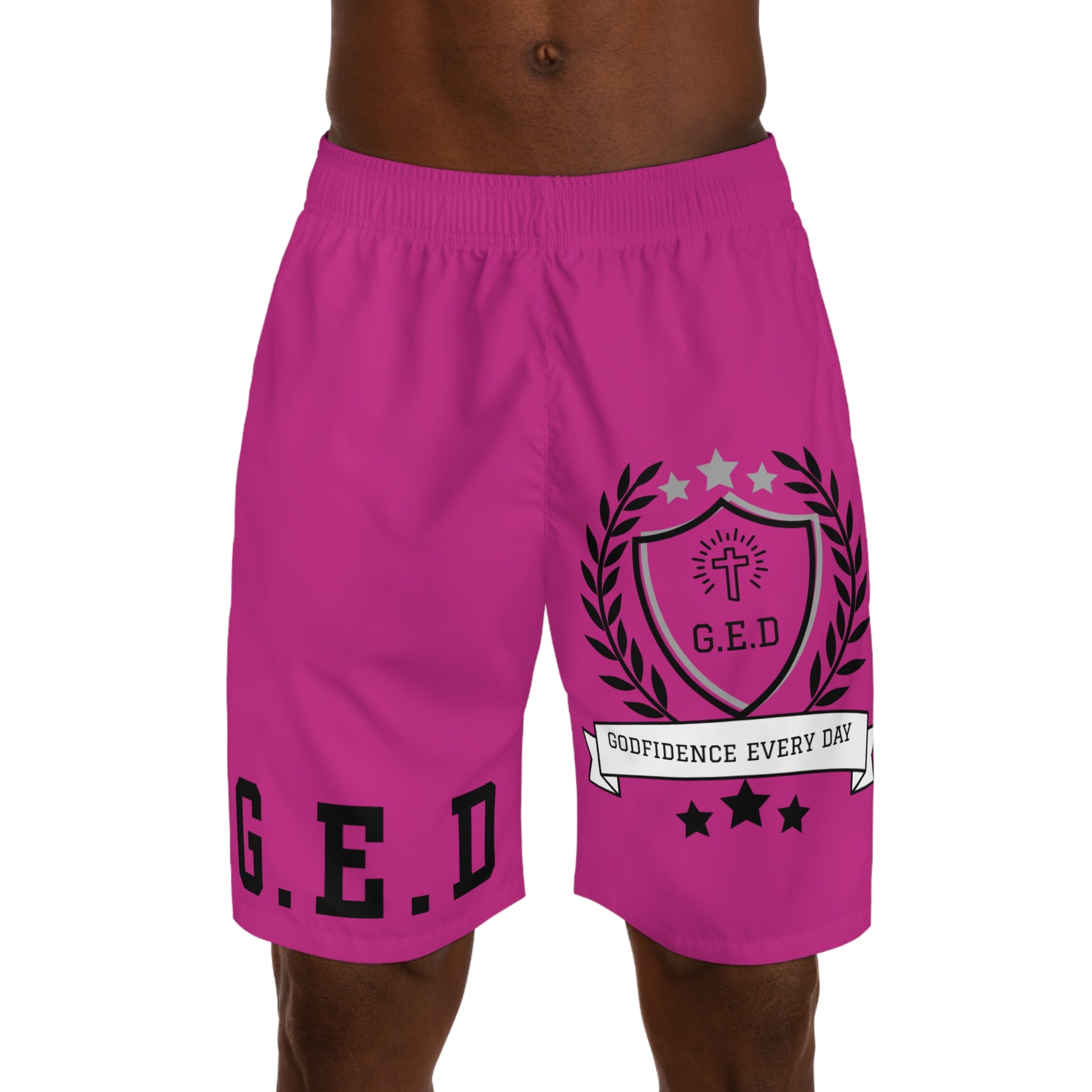 Godfidence Every Day G.E.D Brand Men's Jogger Shorts - Godfidence Every Day G.E.D. Brand