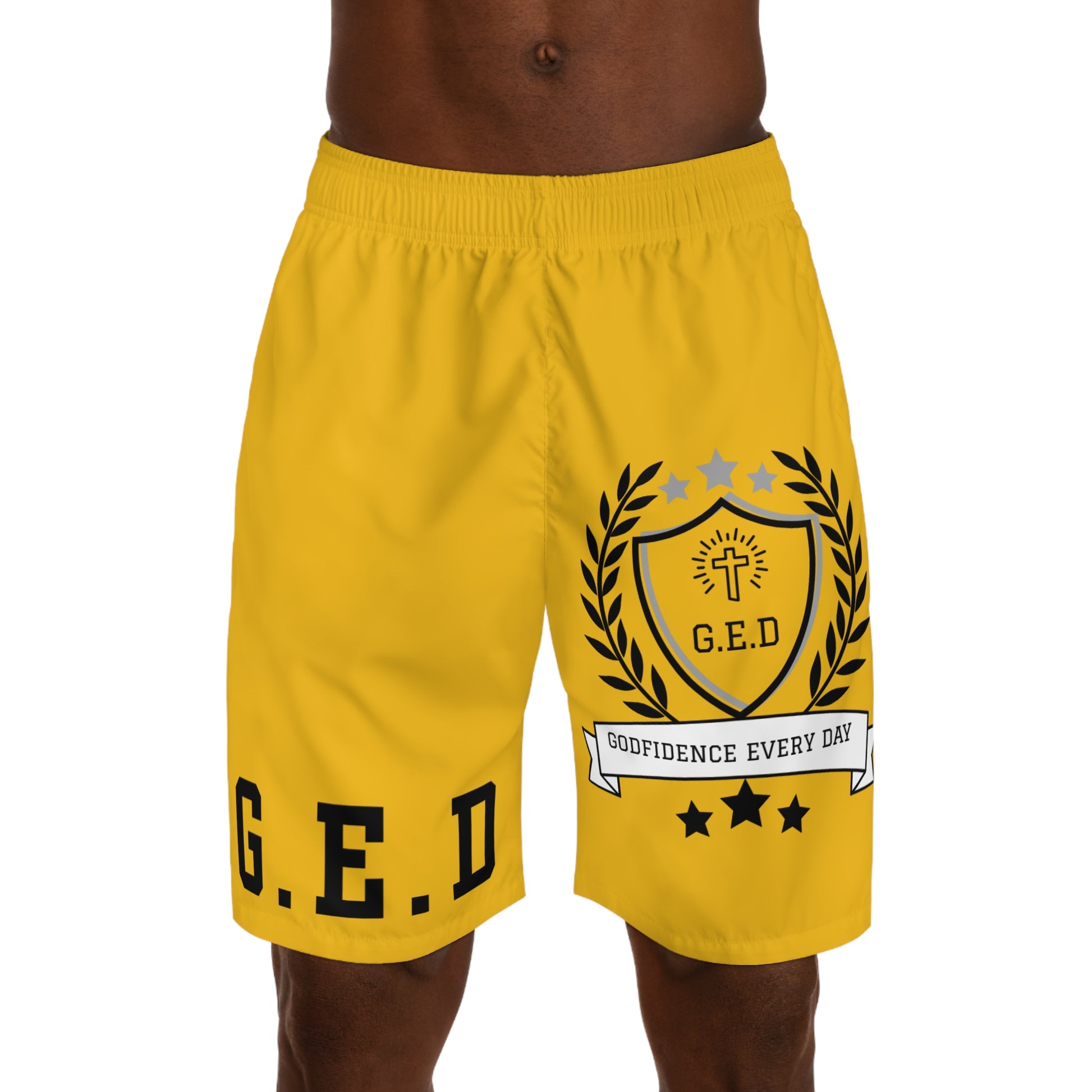 Godfidence Every Day G.E.D Brand Men's Jogger Shorts - Godfidence Every Day G.E.D. Brand