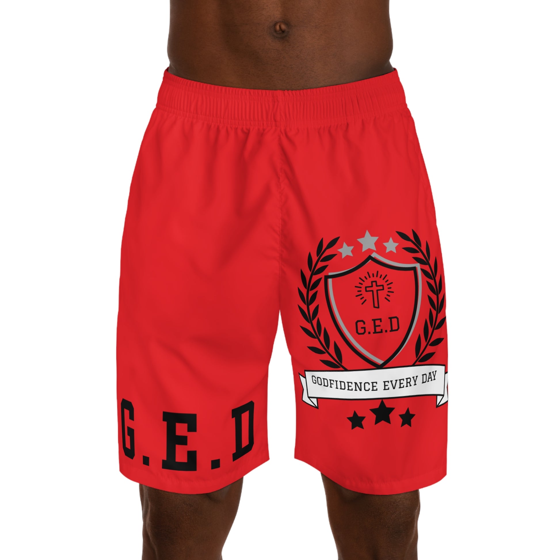 Godfidence Every Day G.E.D Brand Men's Jogger Shorts - Godfidence Every Day G.E.D. Brand