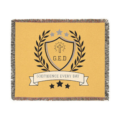 G.E.D. Logo Woven Blanket - Godfidence Every Day G.E.D. Brand