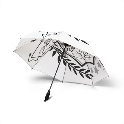 G.E.D Logo Sleek Semi-Automatic Umbrella - Godfidence Every Day G.E.D. Brand
