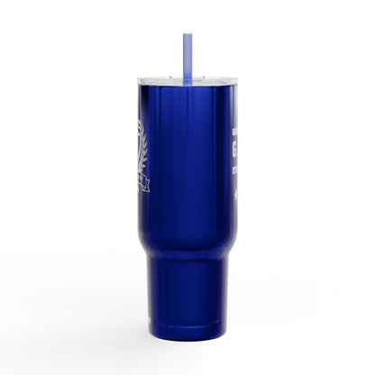 Godfidence Every Day G.E.D logo Engraved 40oz Insulated Tumbler - Godfidence Every Day G.E.D. Brand
