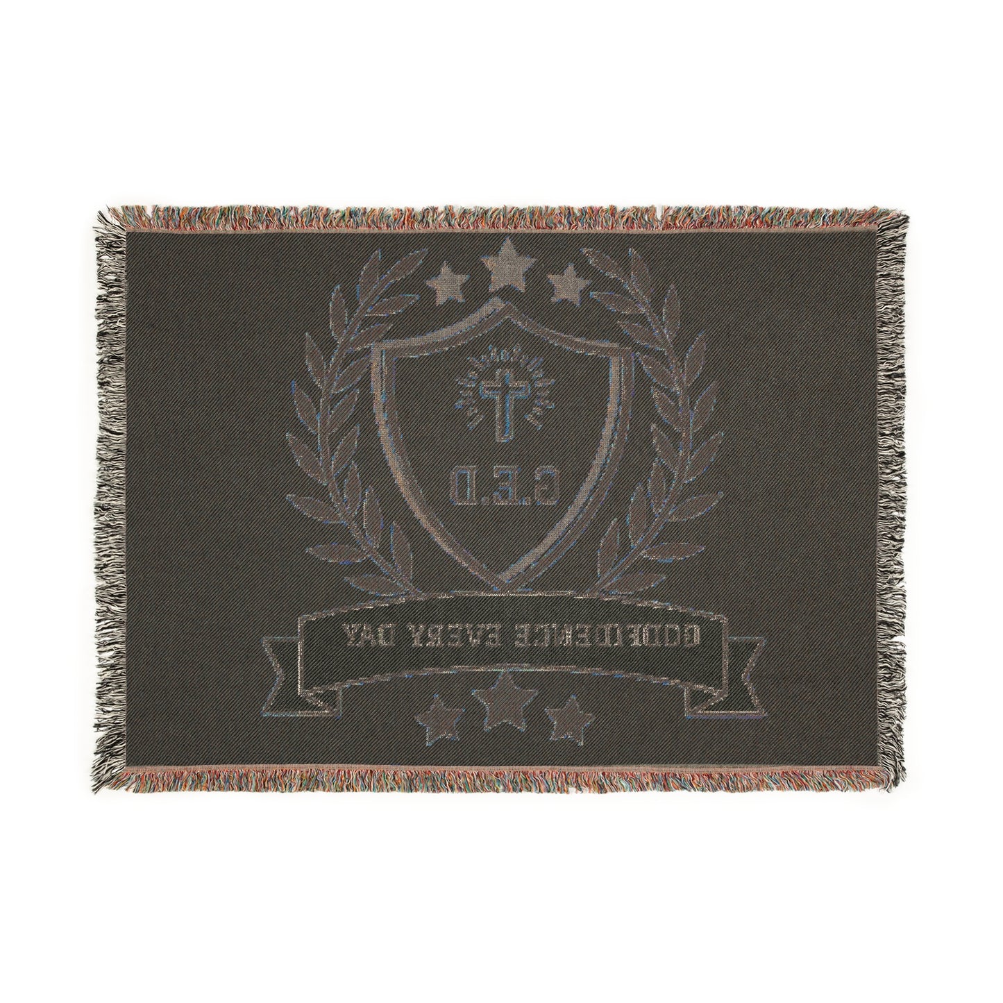 G.E.D. Logo Woven Blanket - Godfidence Every Day G.E.D. Brand