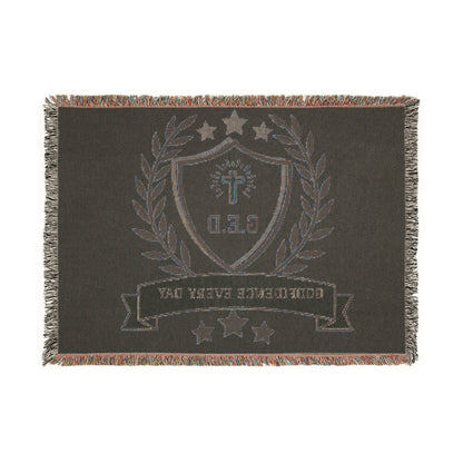 G.E.D. Logo Woven Blanket - Godfidence Every Day G.E.D. Brand