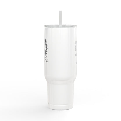 Godfidence Every Day G.E.D logo Engraved 40oz Insulated Tumbler - Godfidence Every Day G.E.D. Brand