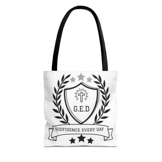 Godfidence Every Day G.E.D. Brand Tote Bag- Colors and Sizes - Godfidence Every Day G.E.D. Brand