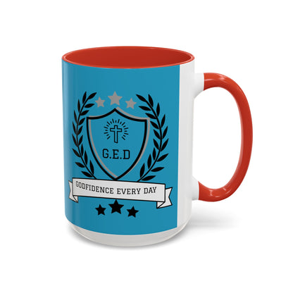 Godfidence Every Day G.E.D Ceramic Mug - Godfidence Every Day G.E.D. Brand