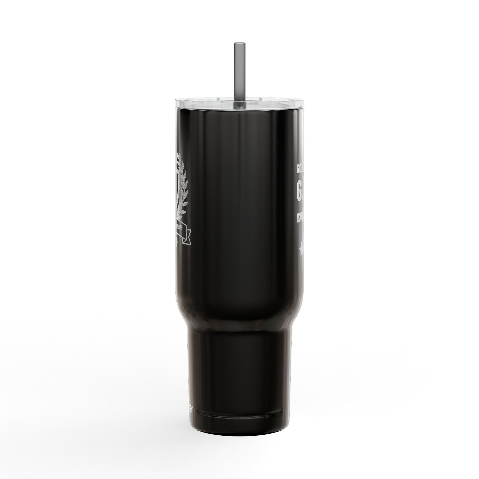Godfidence Every Day G.E.D logo Engraved 40oz Insulated Tumbler - Godfidence Every Day G.E.D. Brand