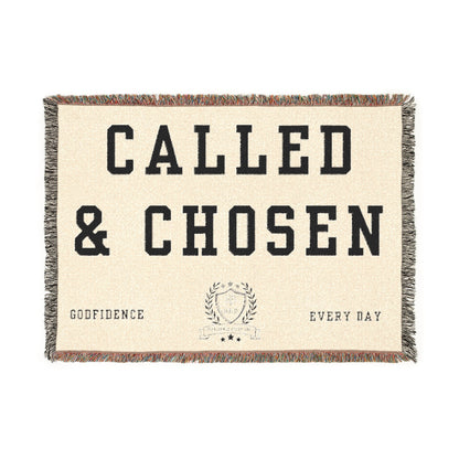 Godfidence Everyday Called & Chosen Woven Blanket - Godfidence Every Day G.E.D. Brand