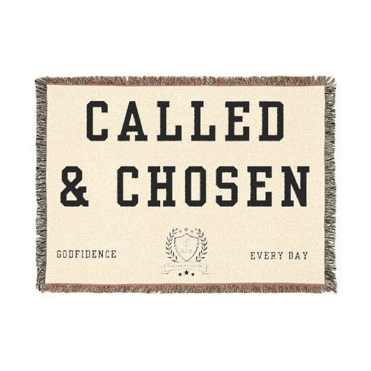Godfidence Everyday Called & Chosen Woven Blanket - Godfidence Every Day G.E.D. Brand