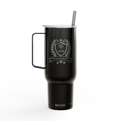 Godfidence Every Day G.E.D logo Engraved 40oz Insulated Tumbler - Godfidence Every Day G.E.D. Brand