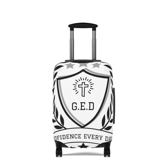 G.E.D Logo Luggage Cover - Godfidence Every Day G.E.D. Brand