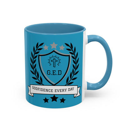 Godfidence Every Day G.E.D Ceramic Mug - Godfidence Every Day G.E.D. Brand