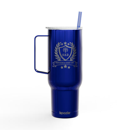 Godfidence Every Day G.E.D logo Engraved 40oz Insulated Tumbler - Godfidence Every Day G.E.D. Brand