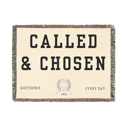 Godfidence Everyday Called & Chosen Woven Blanket - Godfidence Every Day G.E.D. Brand