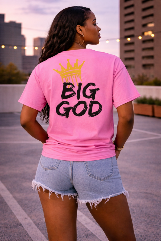 NEW!!! Godfidence Big God Classic tee (Black lettering) - Godfidence Every Day G.E.D. Brand
