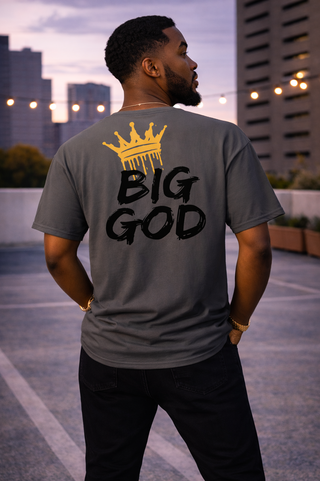 NEW!!! Godfidence Big God Classic tee (Black lettering)