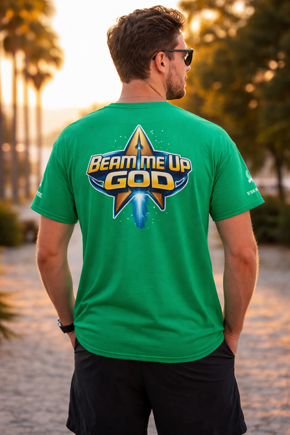 NEW!!! Godfidence Beam Me Up God Classic tee - Godfidence Every Day G.E.D. Brand