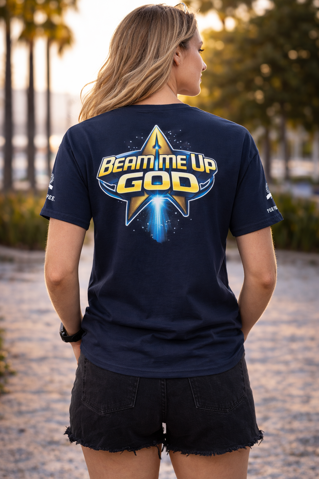 NEW!!! Godfidence Beam Me Up God Classic tee - Godfidence Every Day G.E.D. Brand