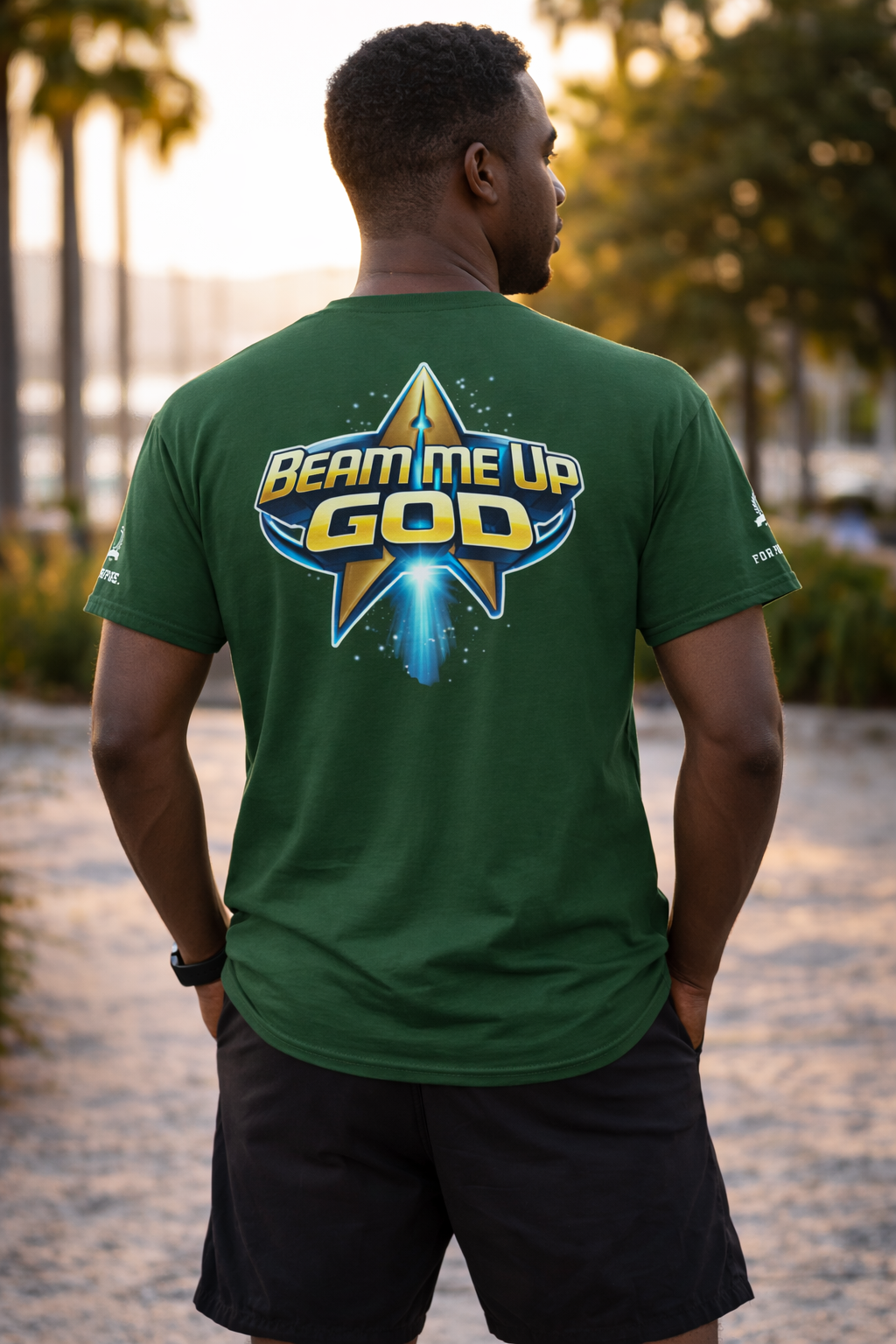 NEW!!! Godfidence Beam Me Up God Classic tee - Godfidence Every Day G.E.D. Brand