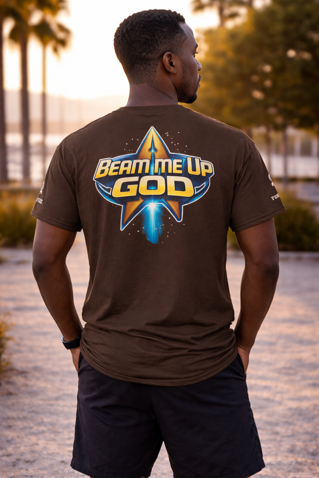 NEW!!! Godfidence Beam Me Up God Classic tee - Godfidence Every Day G.E.D. Brand