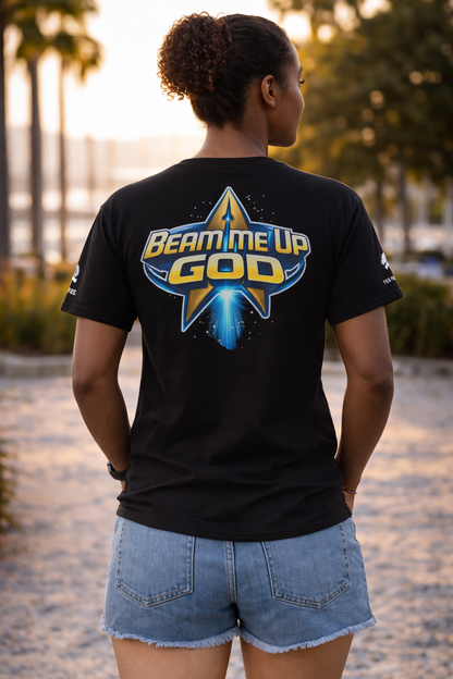 NEW!!! Godfidence Beam Me Up God Classic tee - Godfidence Every Day G.E.D. Brand