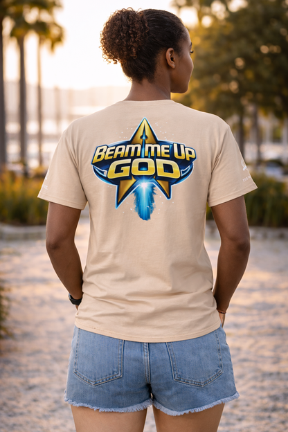 NEW!!! Godfidence Beam Me Up God Classic tee - Godfidence Every Day G.E.D. Brand
