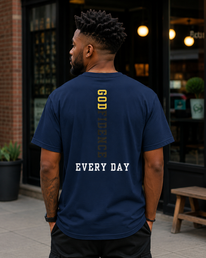 NEW!! Godfidence Front GPT Comfort Colors Tee - Godfidence Every Day G.E.D. Brand