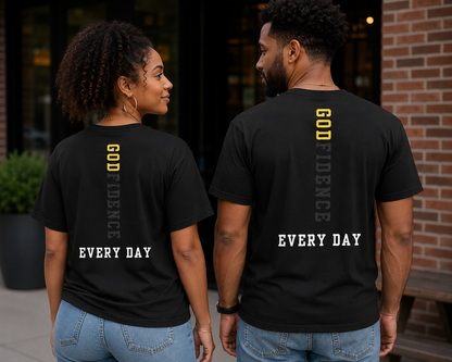 NEW!! Godfidence Front GPT Comfort Colors Tee - Godfidence Every Day G.E.D. Brand