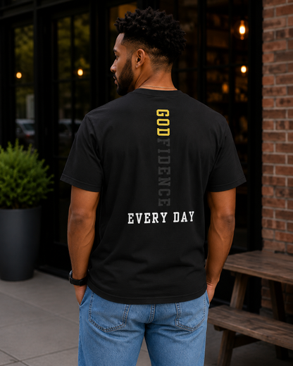 New!!! Godfidence Protected Front Tee - Godfidence Every Day G.E.D. Brand