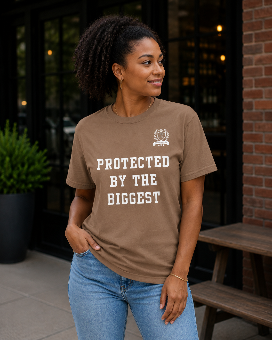 New!!! Godfidence Protected Front Tee - Godfidence Every Day G.E.D. Brand