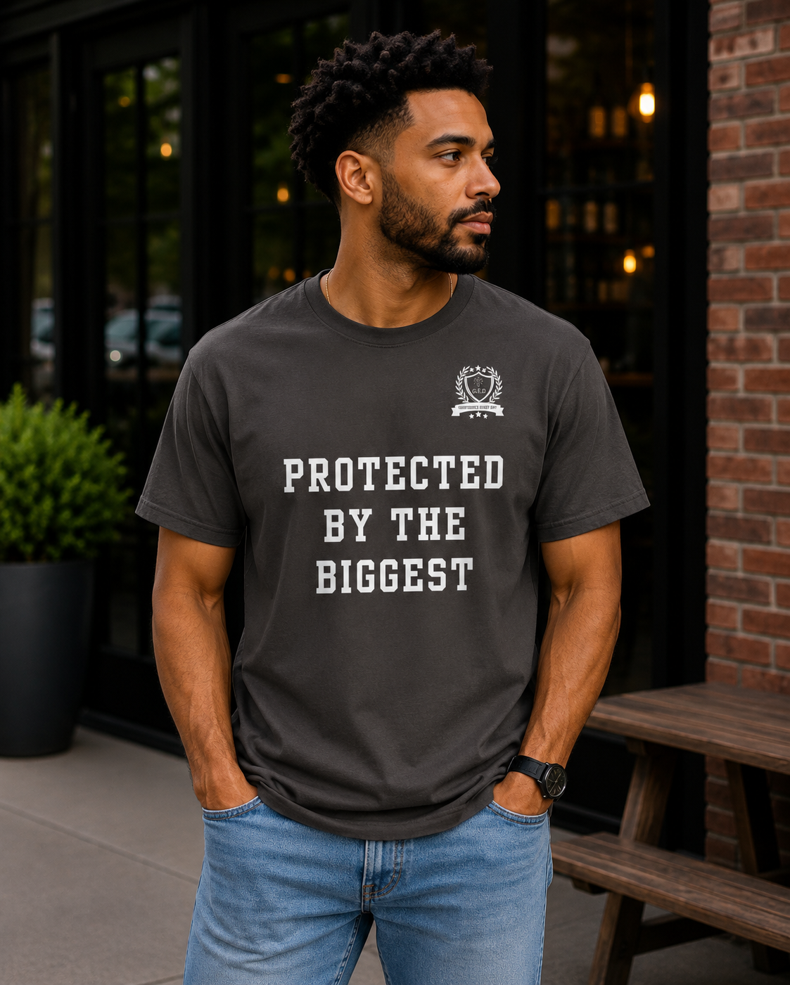 New!!! Godfidence Protected Front Tee - Godfidence Every Day G.E.D. Brand
