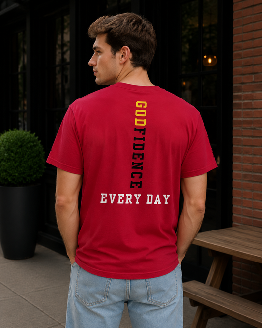 New!!! Godfidence Protected Front Tee - Godfidence Every Day G.E.D. Brand