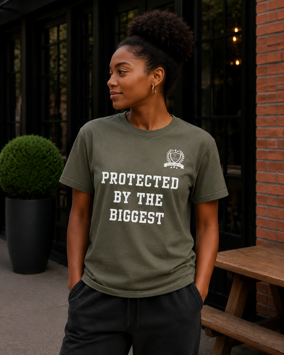 New!!! Godfidence Protected Front Tee - Godfidence Every Day G.E.D. Brand
