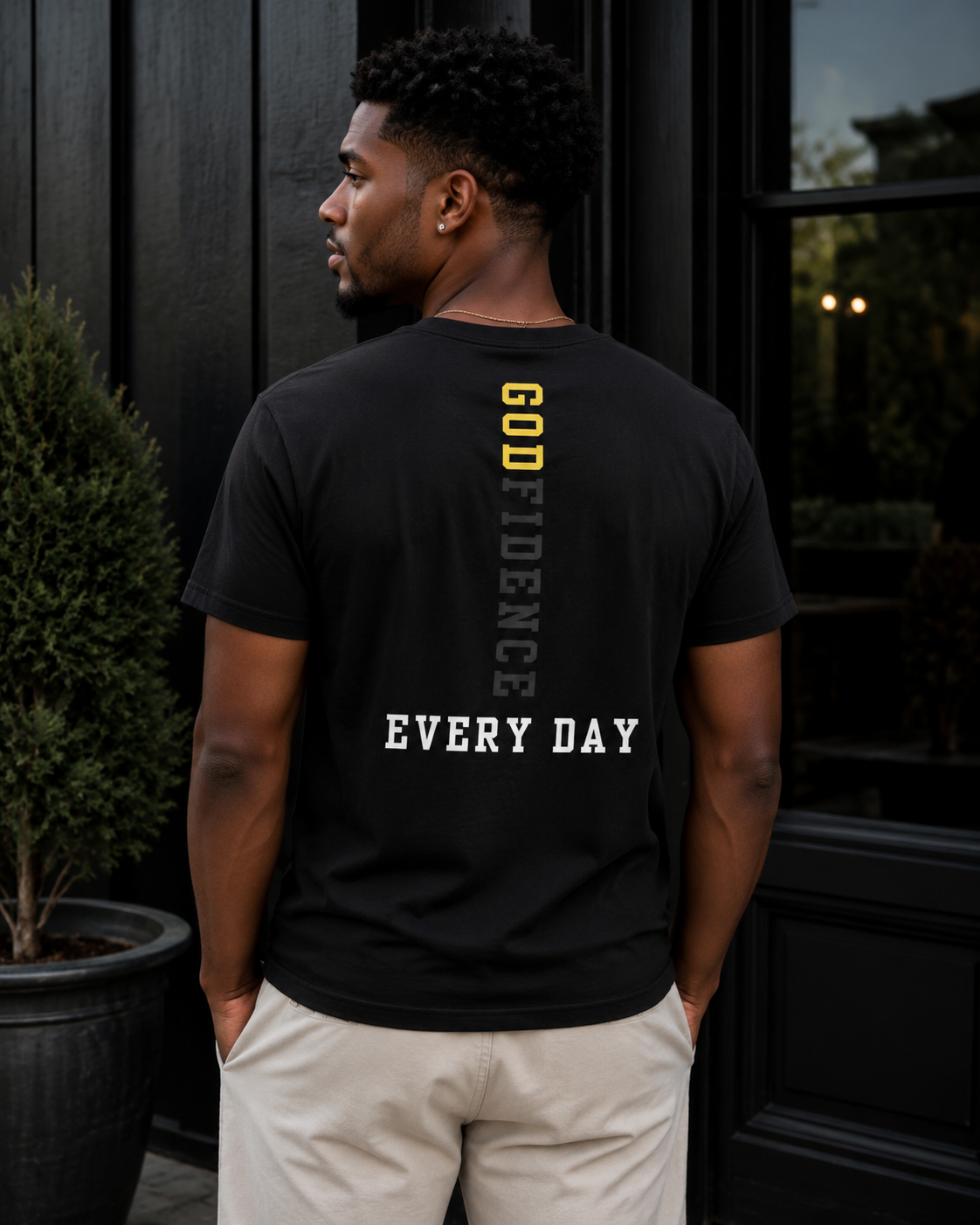 NEW!!! Godfidence Promises Front Tee - Godfidence Every Day G.E.D. Brand