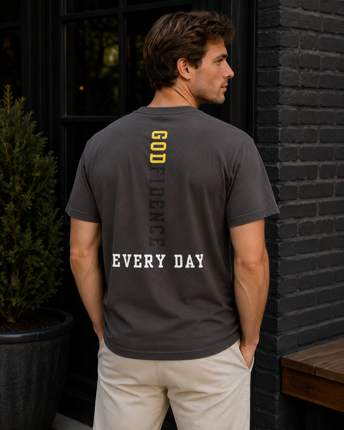 NEW!!! Godfidence Promises Front Tee - Godfidence Every Day G.E.D. Brand