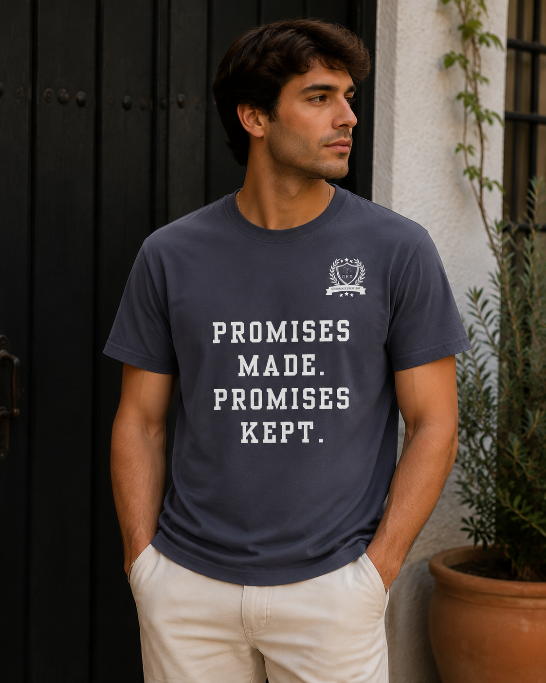 NEW!!! Godfidence Promises Front Tee - Godfidence Every Day G.E.D. Brand