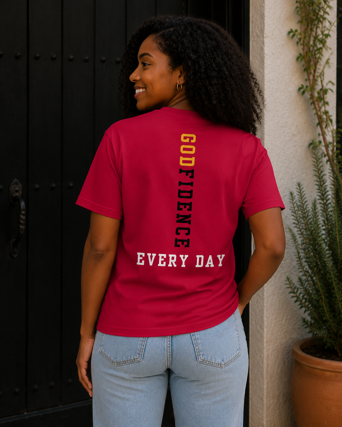 NEW!!! Godfidence Promises Front Tee - Godfidence Every Day G.E.D. Brand