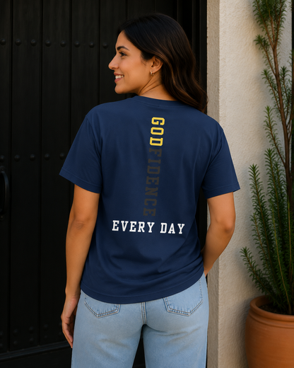 NEW!!! Godfidence Promises Front Tee - Godfidence Every Day G.E.D. Brand