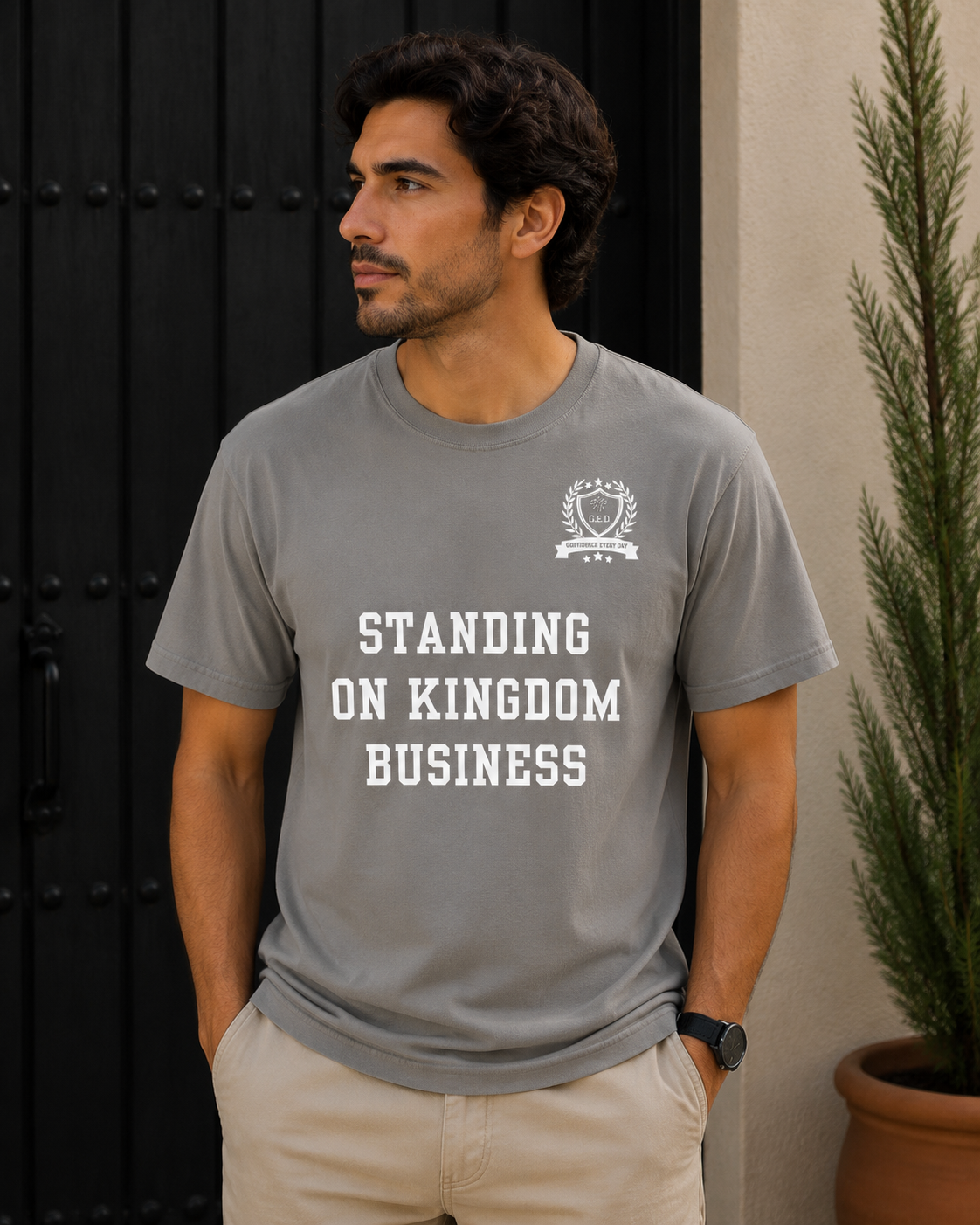 NEW!!! Godfidence Kingdom Front Tee - Godfidence Every Day G.E.D. Brand