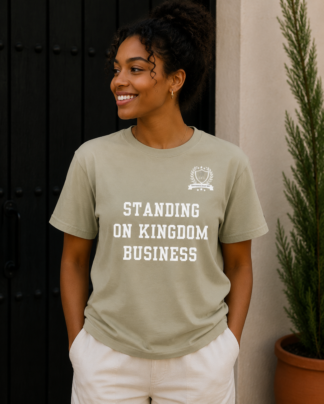 NEW!!! Godfidence Kingdom Front Tee - Godfidence Every Day G.E.D. Brand