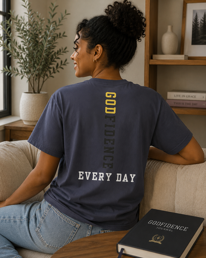 NEW!!! Godfidence Kingdom Front Tee - Godfidence Every Day G.E.D. Brand
